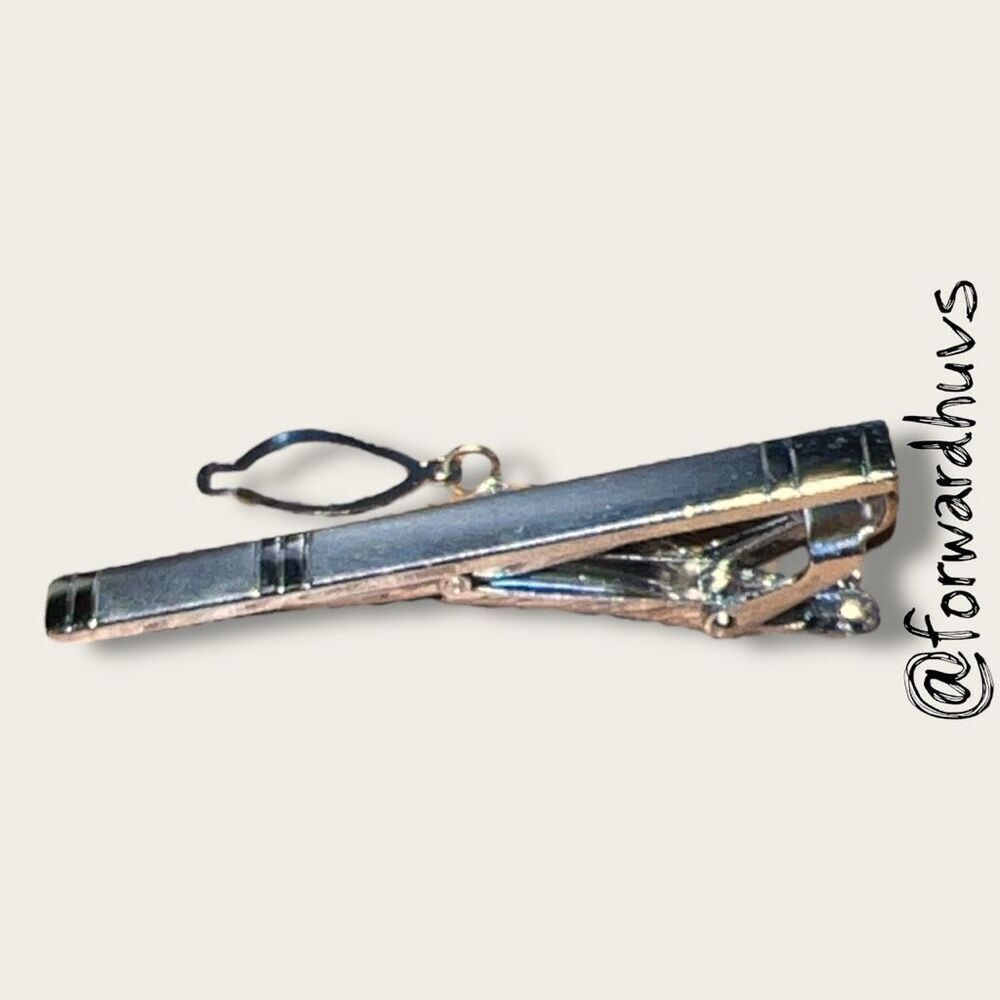 Vintage Silver-Tone Tie Clip – Polished Finish Classic Styling